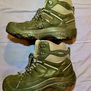 KEEN Men's Black and Gray Hiking Boots